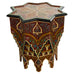 Moorish Middle Eastern Polychrome Star Shaped Drink Table