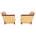 Pair John Hutton for Donghia Merbau Rattan Lounge Chairs