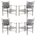 Set of Four Mario Papperzini Amalfi Adjustable Chain Lounge Chairs