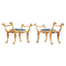 Pair of Italian Neoclassical Giltwood Camel Stool Benches