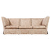 Donghia Shelter-Arm Sofa Fortuny Style Damask Champagne Fabric