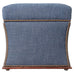 Ralph Lauren 'Florence' Storage Ottoman in Damask Blue Linen