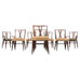 Set of Eight Tommi Parzinger X-Back Mahogany Dining Chairs