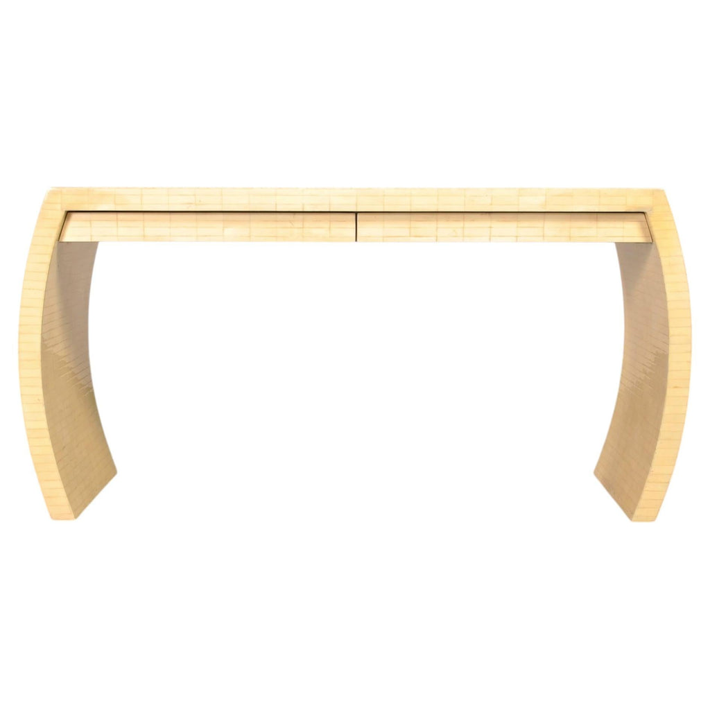 Enrique Garcel Modern Tessellated Bone Waterfall Writing Desk