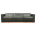 Dakota Jackson Art Deco Style Cuba Sofa in Bronze and Leather