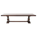 Country Italian Provincial Oak Farmhouse Trestle Dining Table 10 Ft