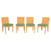 Set of Four John Hutton Bielecky Block Island Cane Dining Chairs