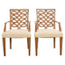 Pair of Dessin Fournir Ribbon-Back Oak Dining Armchairs