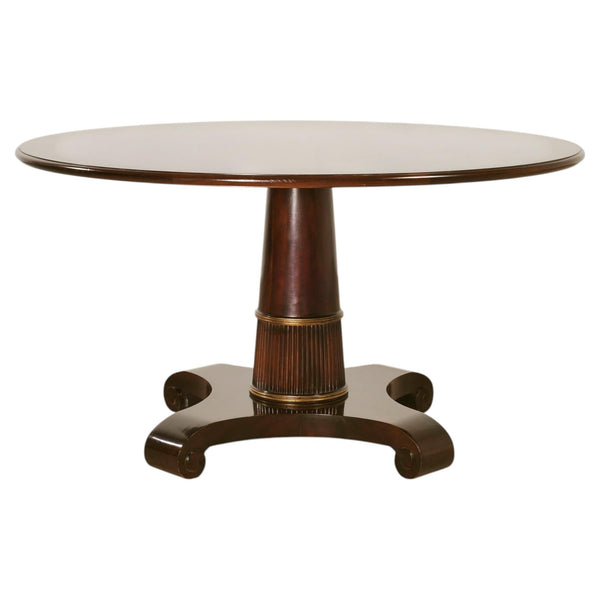 Thomas Pheasant for Baker Mahogany Round Pedestal Dining Table