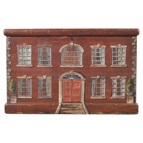 Country English Mahogany Georgian House Facade Decorated Box