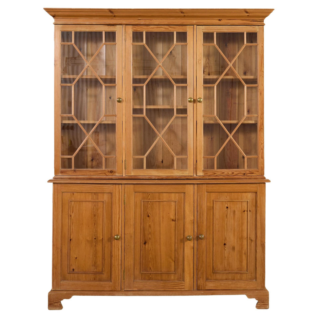 Country English Georgian Style Pine Astral Glazed Bookcase