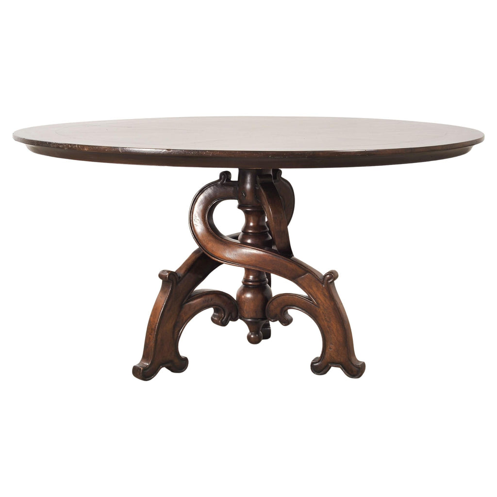 SOLD-Michael Taylor Panache Barcelona Baroque Dining Center Table