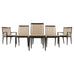 Set of Six Holly Hunt "Stiletto" Walnut Leather Dining Chairs