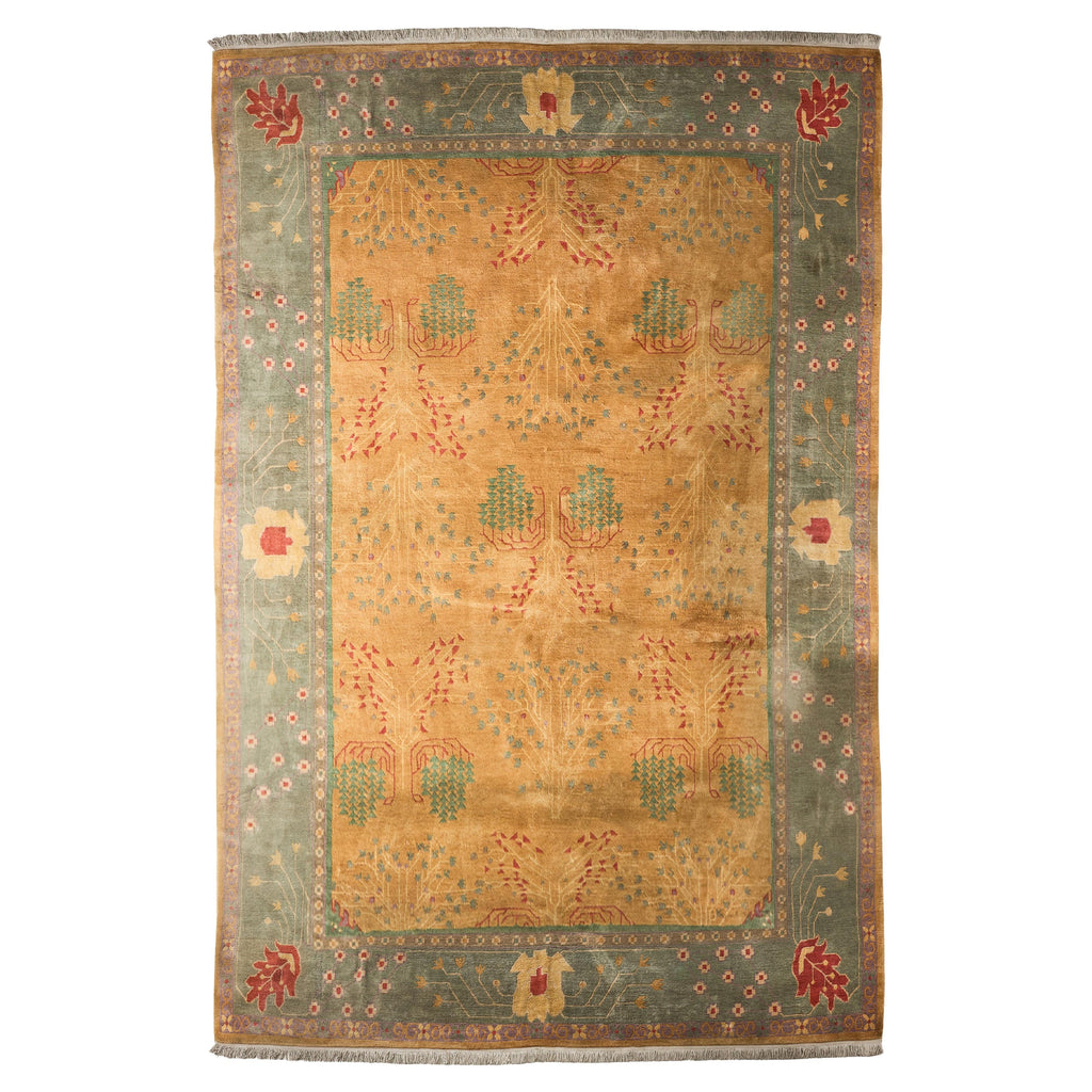 Palace Size Nepalese Tibetan Wool Donegal Style Rug 15' X 22'