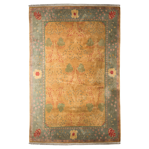 Palace Size Nepalese Tibetan Wool Donegal Style Rug 15' X 22'