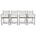 Set of Four Michael Taylor Montecito Bronzed Garden Counter Barstools