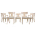 Set of Michael Taylor Neoclassical White Klismos Dining Chairs