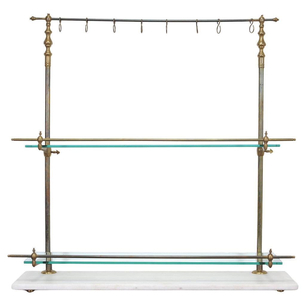 French Bronze Marble Patisserie Pastry Shelf Display Stand