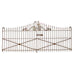 19th Century Stewart Iron Works Wrought Iron Double Entry Gates