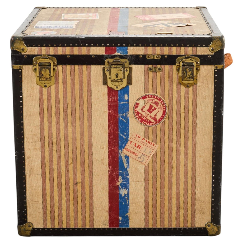 Louis Vuitton Style Steamer Hat Trunk by Crouch & Fitzgerald