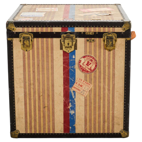 Louis Vuitton Style Steamer Hat Trunk by Crouch & Fitzgerald