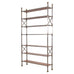 Maison Jansen Style Steel Bronze Neoclassical Bookcase Étagère