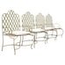 Set of Four Rose Tarlow Style Iron Lattice Garden Chairs