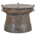 Southeast Asian Patinated Bronze Rain Drum Drink Table 2 Ft