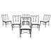 Set of Six Michael Taylor Bronzed Bamboo Garden Dining Chairs