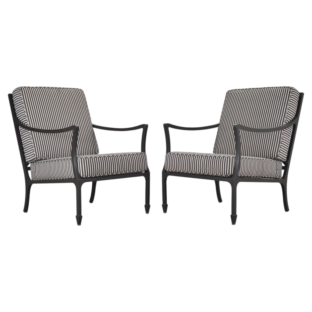 Pair of McKinnon and Harris Beaufort Aluminum Club Chairs