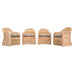 Set of Four Ralph Lauren Style Joshua Tree Dining Armchairs