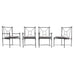 Set of Four RH Catalina Aluminum Patio Garden Dining Armchairs