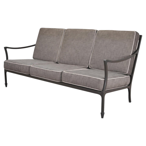 McKinnon and Harris Beaufort Aluminum Three-Seat Garden Sofa