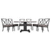 McKinnon and Harris Stone Top Dining Table and Six Dining Chairs
