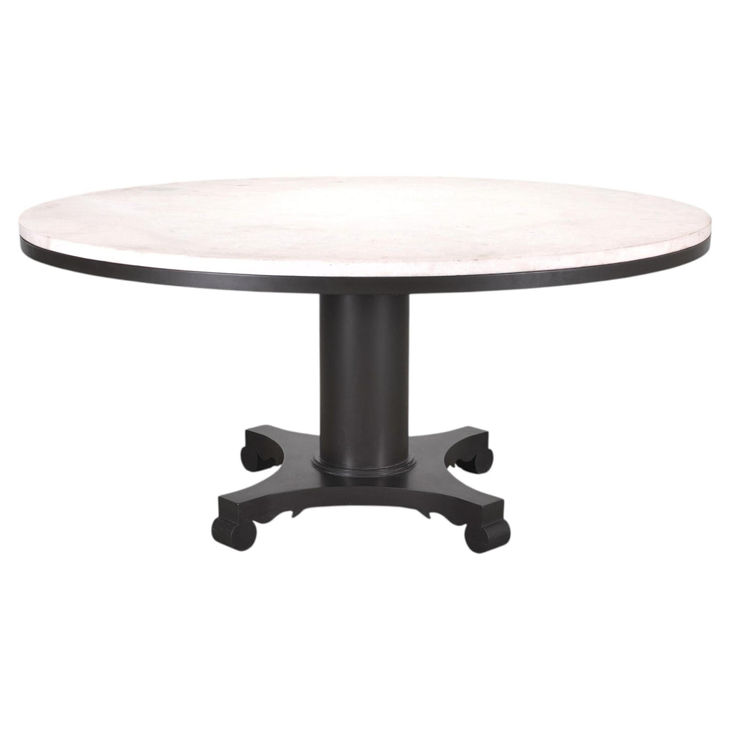 McKinnon and Harris Albemarle Limestone Garden Dining Table 63"