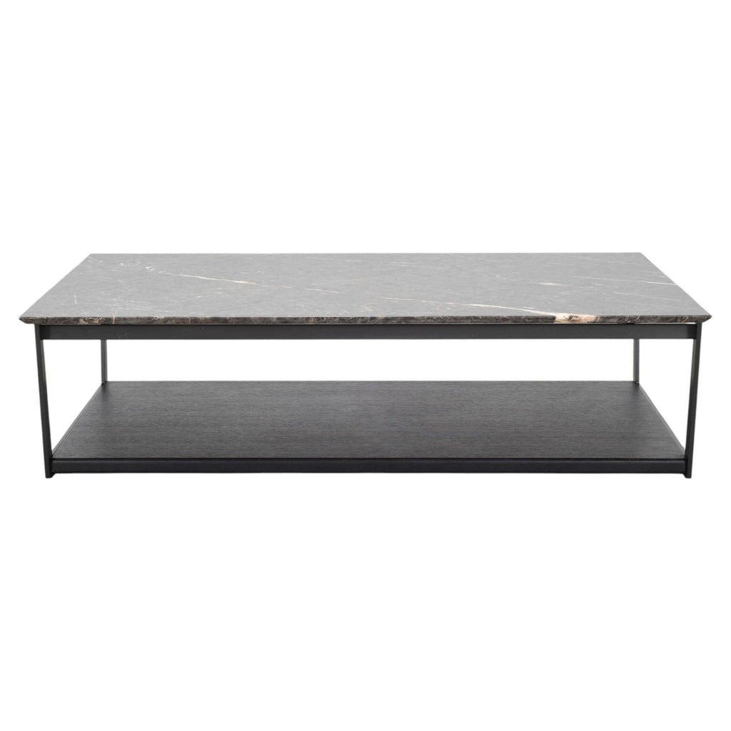 Camerich Element Marble and Steel Coffee Cocktail Table 4 Ft