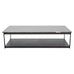 Camerich Element Marble and Steel Coffee Cocktail Table 4 Ft