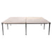 Holly Hunt Rue de Seine Limestone and Iron Cocktail Table 5 Ft
