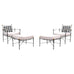 Pair of Mario Papperzini Amalfi Iron Lounge Chairs and Ottomans