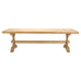 Country French Bleached Oak Farmhouse Dining Table 8.5 Ft