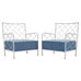 Pair of Midcentury French Iron Lounge Chairs After Royere