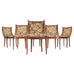Set of Six French Empire Mahogany Swan Gondola Dining Chairs