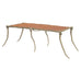 Sylvan S.F. Brass Leather Strap Viper Bench or Cocktail Table