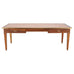Midcentury French Palladian Fruitwood Library Table Desk 7 Ft
