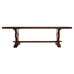 Country French Provincial Oak Trestle Farmhouse Dining Table 8 Ft