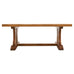 French Provincial Oak Country Farmhouse Trestle Dining Table