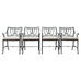 Set of Four Brown Jordan-Style Neoclassical Garden Armchairs