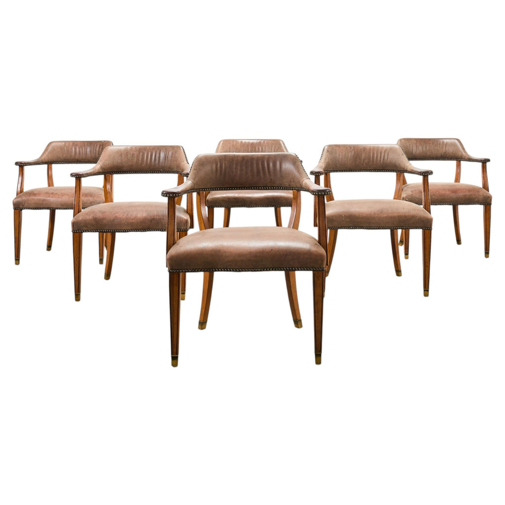 Set of Six Ralph Lauren Hither Hills Studio Dining Armchairs