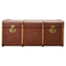 Early 20th Century Art Deco Canvas and Bentwood Steamer Trunk