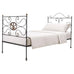 19th C. French Napoleon III Empire Wrought Iron Bronze Daybed